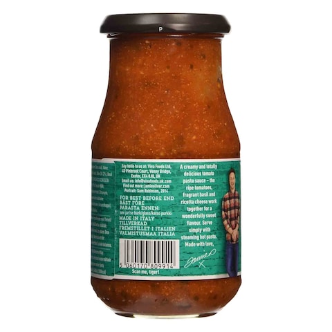 Jamie Oliver Pasta Sauce Tomato Ricotta And Basil 400g