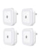 Sunshine - 4-Piece Auto Sensor Mini Led Night Light White 10centimeter