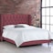 In House Roma Velvet Bed Frame - King - 200x180 cm - Dark Pink