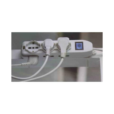 PluGuard Outlet with Switch - 9 Sockets - White