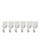 Marrkhor 6-Piece Wall Sticky Hooks White