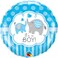Qualatex Its A Boy Elephants Foil Balloon- 18-Inch Size- Blue/White