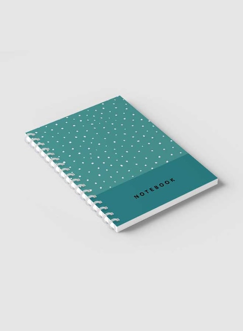 Lowha Spiral Notebook With 60 Sheets And Hard Paper Covers With Cool Abstract &amp; Floral Design, For Jotting Notes And Reminders, For Work, University, School