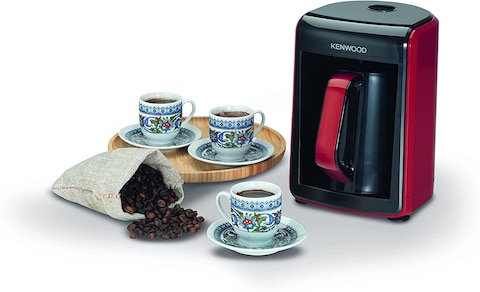 Kenwood Turkish Coffee Maker Up To 5 Cups Turkish Coffee Machine for Slowly Brewed DELICIOUS Turkish Coffee 535W CTP10.000BR Black/Red, Red/Black
