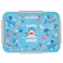 Eazy Kids 1 / 2 / 3 / 4 Compartment Convertible Bento Lunch Box Shark - Blue 850ml