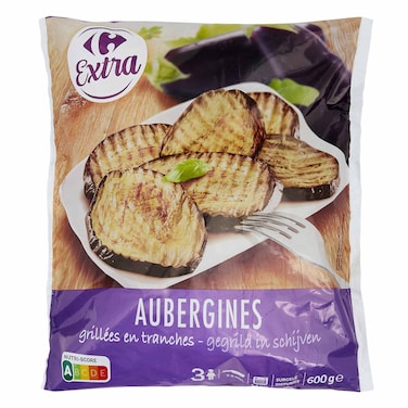 كارفور شرائح باذنجان مجمدة شواية إضافية 600 جرام