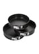 Generic 3-Piece Round Shape Cake Mold Set Black