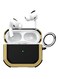 AirPods Pro 2 Case Shockproof Armor Rugged Cover with Keychain Carabiner Compatible with Apple AirPods Pro 2nd Generation 2022 Case Gold