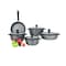 Penguen Cookware Set 9 Pieces Gray