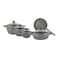 Farah Ceramic Cookware Set Grey 9 PCS