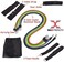 Maxstrength Weight Exercise Stretch Bands Set With 5 Fitness Tubes Handles, Door Anchor, Ankle Straps, Carrying Pouch, Set Up To 150Lbs