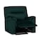In House Velvet Rocking Recliner Chair - Dark Green - AB01