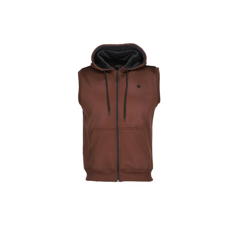 LA Collection Men Hoodie Sl Chocolate Medium