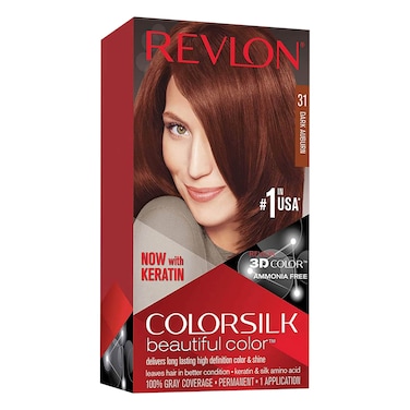 Revlon Colorsilk Beautiful Color Ammonia Free Permanent Haircolor 31 Dark Auburn