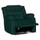 In House Velvet Rocking Recliner Chair - Dark Green - NZ30