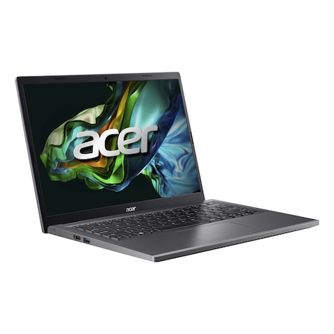 Acer Aspire 5 A514-56M-74KN Notebook, Intel Core i7-1355U, 16GB RAM, 1TB SSD, 14-Inch WUXGA IPS, Windows 11 Home, Steel Gray, English/Arabic Keyboard- NX.KHCEM.002