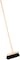 Moonlight Hard Bristles PVC Broom - 30 cm, Black