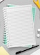 Lowha Spiral Notebook With 60 Sheets And Hard Paper Covers With Lets Have Summer Fun Design, For Jotting Notes And Reminders, For Work, University, School