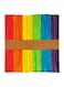 Party Time 50pcs 1x11.5cm Disposable Rainbow Colorful Wooden Ice Cream Sticks, Rainbow Popsicles Sticks Wooden Sticks - Hardwood Sticks - for Arts &amp; Crafts and DIY Crafting