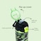 Nova Kids Water Bottle 700ml with Straw- Black