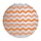 Two Tone Chevron Lanterns Sunkissed Orange 12in