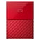 Western Digital My Passport Portable External Hard Drive 4TB Red