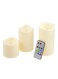Generic 3-Piece Led Candle With Remote Control Light Yellow