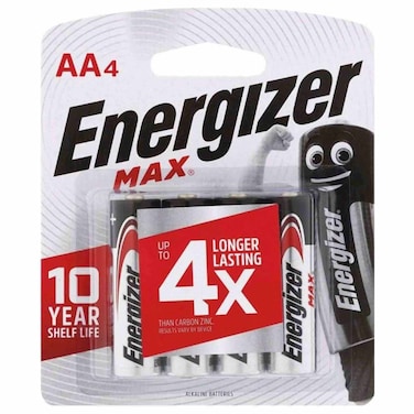 Energizer Max AA Batteries - 4 Batteries