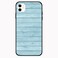 Theodor Apple iPhone 12 Mini 5.4 inch Case Light Blue Wood Flexible Silicone