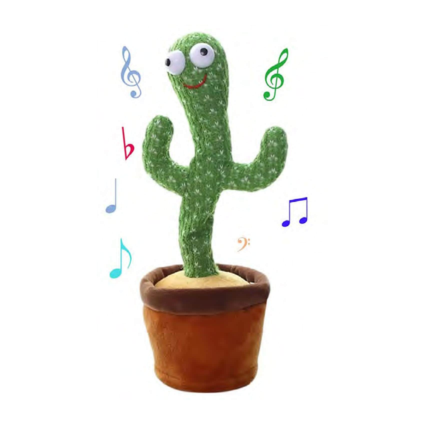 Essen Dancing Singing Talking Cactus Plush Toy 6090 Green