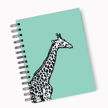 نوت بوك بتصميم زرافة من لاود يونيفرس مع ورق عالي الجودة بحجم A5