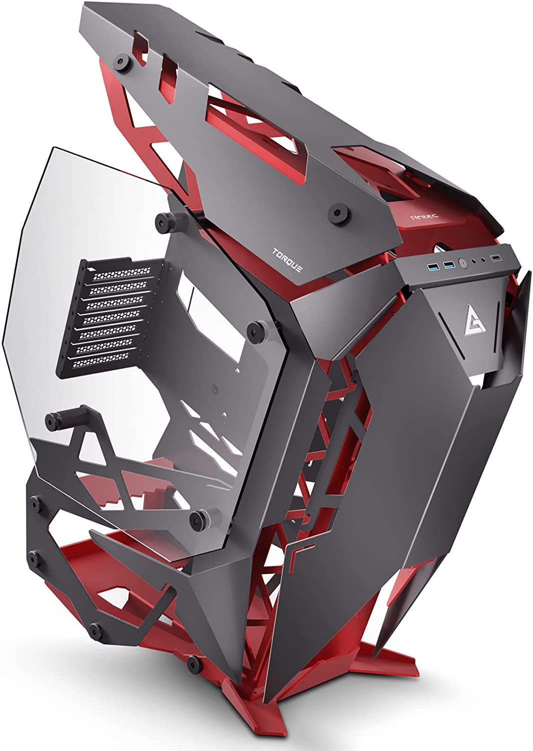 Buy Antec Torque Black/Red Aluminum ATX Mid Tower Computer Case Online ...