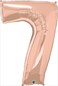 Rose Gold Foil Balloon #7 Shape 42in