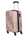 Senator Hard Case LargeLuggage Trolley Suitcase for Unisex ABS Lightweight Travel Bag with 4 Spinner Wheels KH110 Rose Gold