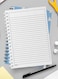 لوحة  دفتر سلك ٦٠ ورقة بغلاف من الورق المقوى بتصميم قطه مع سمك، لتسجيل الملاحظات وتدوين التذكيرات للعمل أو الجامعة أو المدرسة