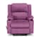 إن هاوس كرسي استرخاء سينمائي هزاز منجد بالمخمل مع حامل أكواب - بنفسجي فاتح - ليزي تروي