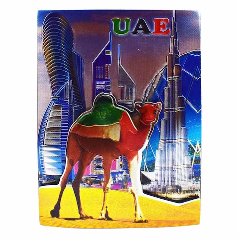 Dubai Souvenir Design 2 Magnet Multicolour