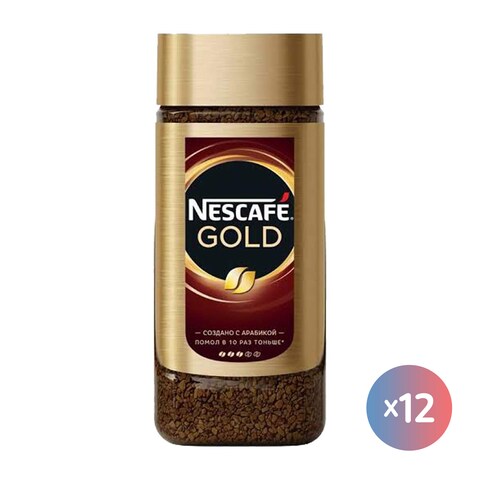 Nescafe Gold Instant Coffee - 95 gram - 12 Pieces