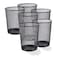 Set of 6 Multipurpose Metal Mesh Waste Bin For Office, Home, Kitchen H27 x W 24 Cm BLACK