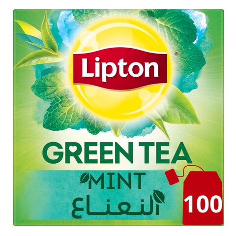 Lipton  Green Tea  Mint,  100 Teabags