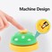 Vsell24 Pet Training Bell Dog Puppy Kitten Potty Training Bells Footprint Pattern Doorbell Buttons For Communication Green/Yellow
