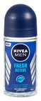 NIVEA MEN Antiperspirant Roll-on for Men, Fresh Active Fresh Scent, 50ml