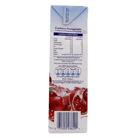 Oceanspray Cranberry And Pomegranate Juice Drink 1L