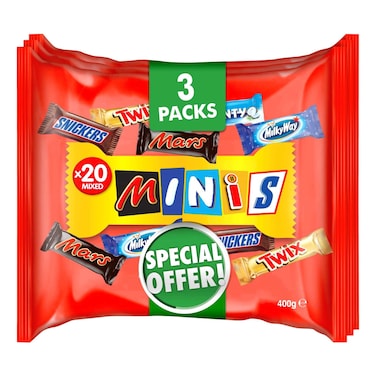 باست أوف مينيز  شوكولاتة  عبوة من 3 قطع، 400 غرام