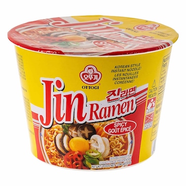 JIN RAMEN BOWL SPICY NOODLES110G