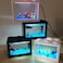 Vsell24 Mini Usb Fish Tank Aquarium Tank With Led Lighting Stackable Beta Fish Tank Set Fish Bowl Accessories For Turtle Reptile Shrimp Moss Crab Decoration 16X10.5X14Cm