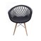 Jilphar Furniture Fancy Polypropylene Chair JP1363A, Black