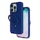Levelo Verona PC + TPU MagSafe Kickstand Matte Cover iPhone 15 Pro Blue