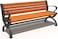 Rainbow Toys - Wooden Bench with Iron Stand - Brown