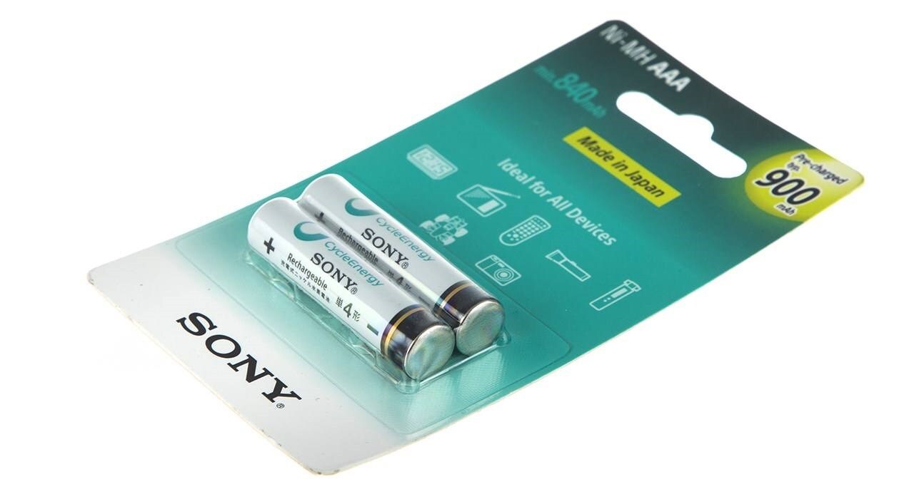 Buy Sony - AAA Rechargeable 900 mAH 2-pc Pack (Cycle Energy) - NH-AAA ...